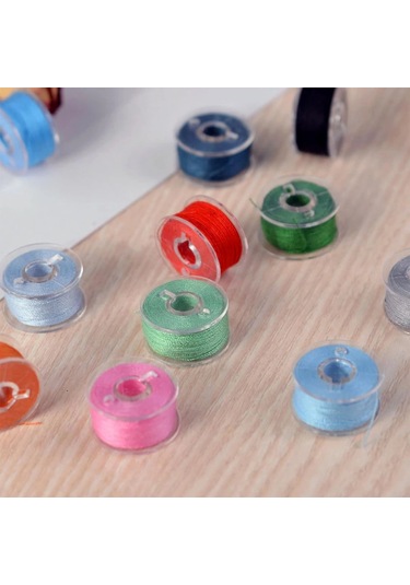 Plastik Şeffaf Renkli Dikiş Makinesi Makaralar Ev Dikiş Aracı Dikiş Makinesi Purple 10 Pcs