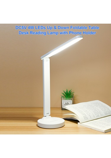 Hfambition Led Masraf 4w, 3 Renk Sıcaklığı Ve Parlaklık Ayarlı, Telefon Tutuculu Katlanabilir Masaj Lambası Usb Girişli Diğer