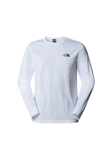 The North Face M L/s Sımple Dome Tee Erkek Shirt Nf0a87qnfn41 Beyaz