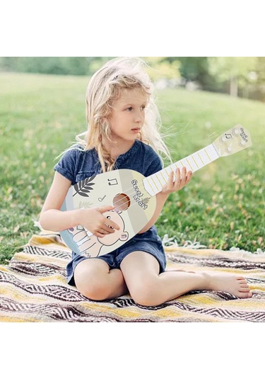 Suntek 4 Telli Çocuk Ukulele Oyuncak Acemi Ayı Için İlgiyi