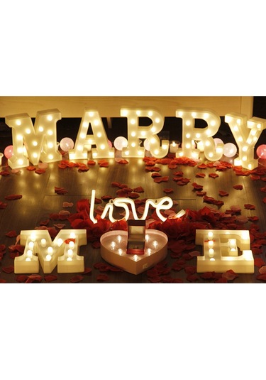 Mufunye Led Harf Işığı H - Pvc Dekoratif Aydınlatma, Sıcak Beyaz Işık, Ev/parti/noel Dekoru, Piller Dahil Değil Diğer