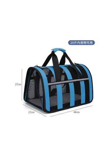 Kedi Nefes Alabilir Uzay Kabini El Çantası-c Mavi L