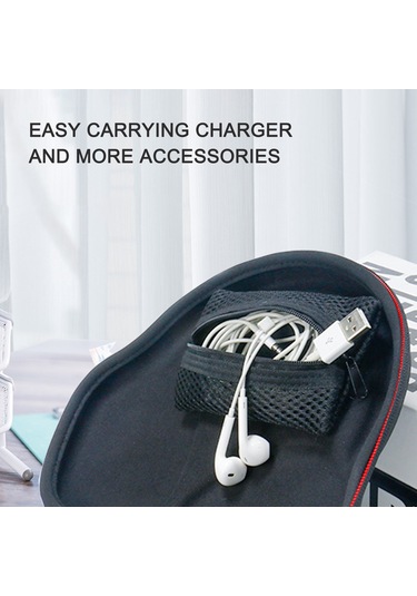 Padalink Kulaküstü Kulaklık Taşıma Kutusu, Eva Ve Oxford Kumaşı, Saçma Ve Darbeye Dayanıklı, 22x21x5.5cm, 152g Diğer