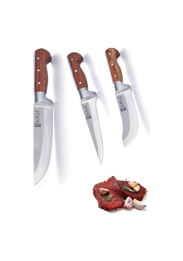 Kurban Bıçak Seti 3 Parça Kasap Bıçakları