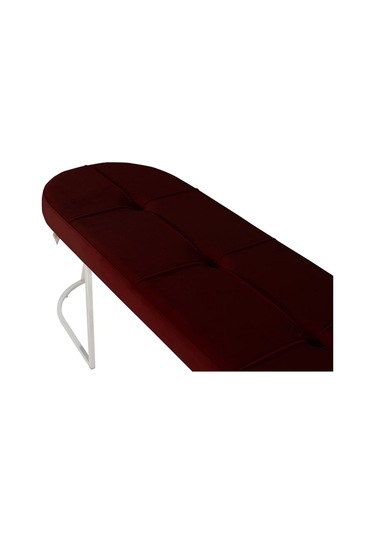 Viego Silver Collection- Bordo Kapitoneli Chester Model Puf & Bench & Koltuk & Uzun Makyaj Puff & Yatak Ucu