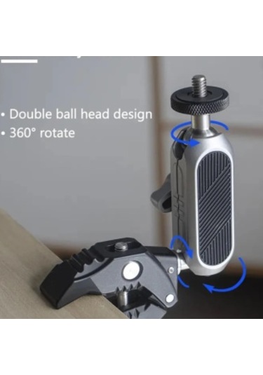 Tüm Aksiyon Kameralarına Uyumlu Çok Foksiyonlu Motor Klips Apara