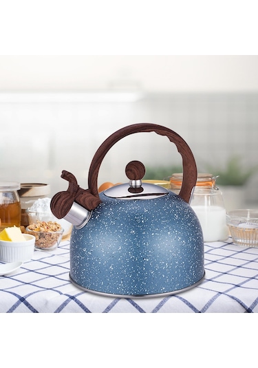 Homyl Islık Çalan Çaydanlık Ocak Malzemeleri Mutfak Mavi Diğer