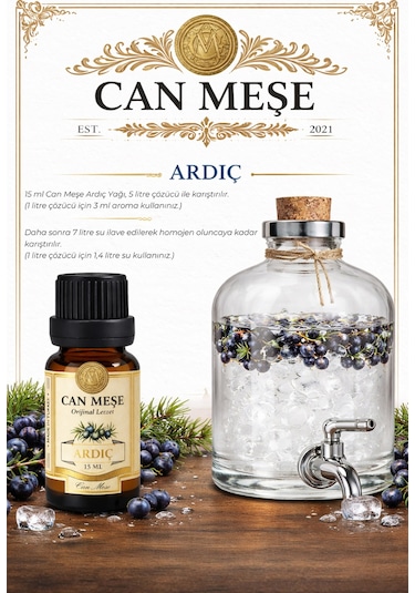 Can Meşe Ardıç Yağı Kiti Ardıç Yağı Aroması 15 ML - 5 L Uyumlu