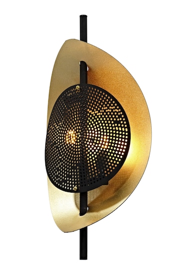 Siyah/sarı Yaldız Boyalı Aplik Plc-1202-ap-bsy Siyah