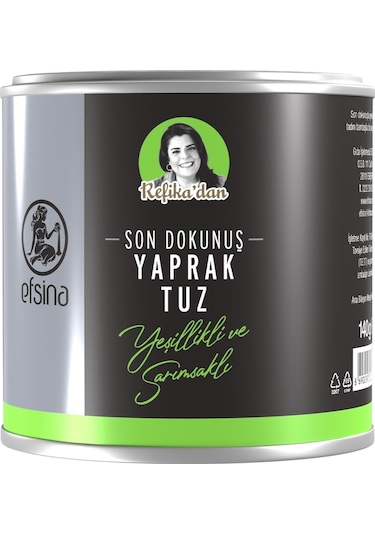 Efsina Sarımsak ve Yeşillikli Yaprak Tuz Refika'dan 140 G
