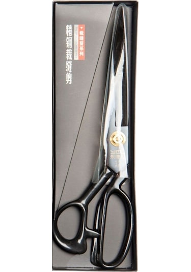 Terzi Makası Siyah Metal Saplı 12 Numara