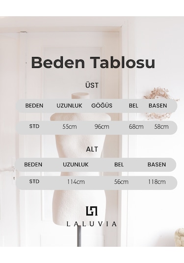 Laluvia Siyah Dantelli İkili Triko Takım - 2602 Siyah