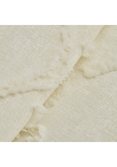 Kaşmir Home Emma Çift Kişilik Yatak Örtüsü Offwhite Beyaz