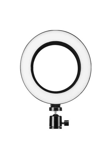 Besthome1 6 İnç Led Dairesel Işık - Beyaz, Usb Beslemeli, 3 Modlu, 360 Derece Döner, Makyaj/canlı Yayın/foto/video Işık Kaynağı Beyaz