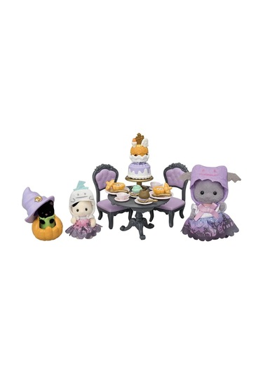 Sylvanian Families Cadılar Bayramı Sürpriz Parti Seti İran Kedisi Kız Smokinli Kedi Bebek Gece Kedi
