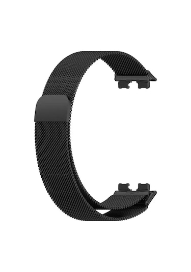 Huawei Band 8 Uyumlu Kordon Mıknatıslı Metal Hasır Kayış