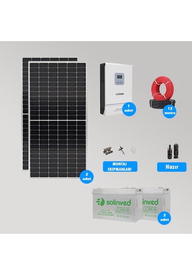 Cks Enerjı 3 Kw Hazır Solar Paket Kolay Kurulum Minimum Bağ Evi Paketi