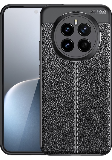 Honor Magic 7 Pro Kılıf Deri Tarzı Niss Silikon Case Kapak Siyah