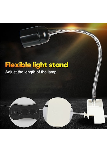 Kaplumbağa Uvb Bronzlaşma Lamba Tutucu Tam Spektrumlu Pet Güneş Enerjili Işık Tutucu, Ab Tak