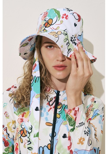 Bağlamalı Bucket Şapka Summer Summer