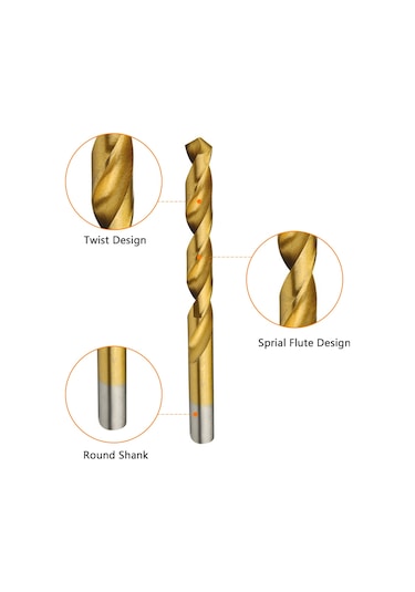 Xindoker Yüksek Hız Çeliği Matkap Ucu Seti - 22x4x2cm Boyut, 740g Ağırlık, 1 Adet