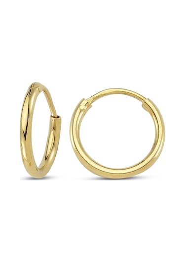 Altinbase Altın Halka Küpe 14 Ayar