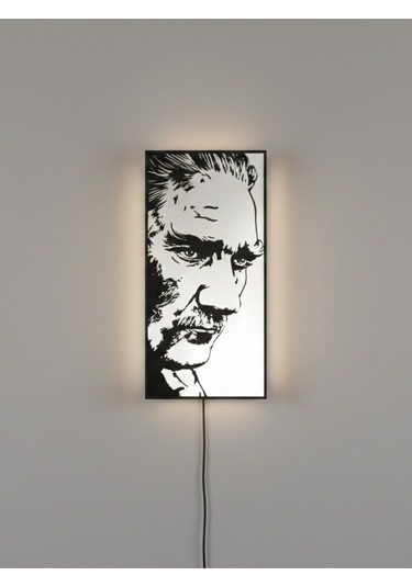 Sincara Home Atatürk Masaüstü & Asılabilir Light Box / Gece Lambası Beyaz
