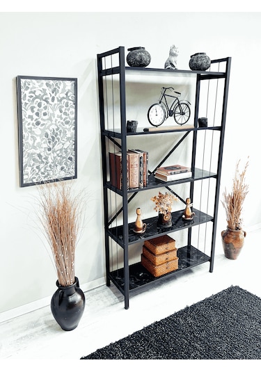 Tanraf Erciyes Telli Black Kitaplık