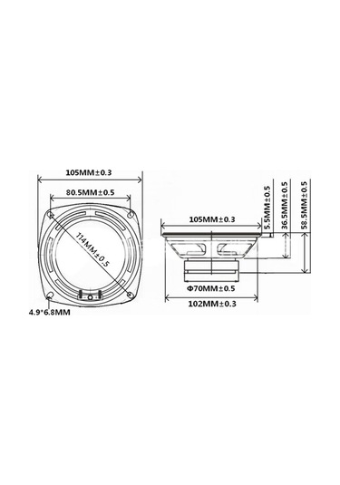 İnç Ses Hoparlör Sürücüsü Açık Hava Ev Sineması Hoparlörü İçin