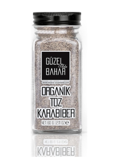 Güzel Ada Gıda Organik Tuzluklu Toz Karabiber 60 G