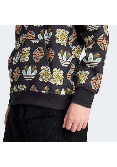 adidas Graphic Lo Hd Erkek Siyah Sweatshirt Jw1085  Siyah