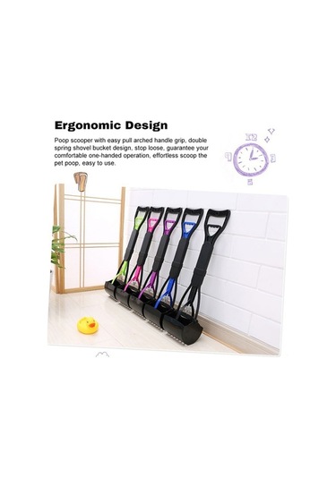 Ulzyvf Katlanır Uzun Saplı Köpek Kaka Küreği - Poşet Ve Saklama Kutusu Dahil Pembe Pembe