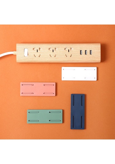 Mufunye Duvar Montajlı Yeşil Priz Sabitçisi - Deliksiz Duvar Rakamı, Priz Tablosu Ve Router Saklama Aleti Yeşil