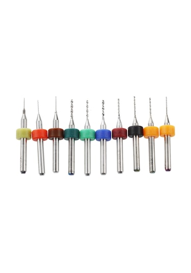 Kutu 10x 0.3-1.2mm Pcb Küçük Matkap Uçları Pcb Matkapları Matkap Delme