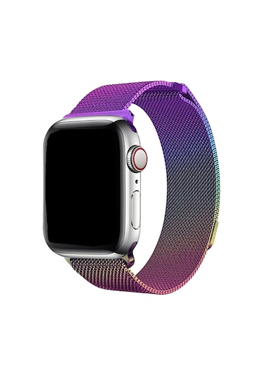 E2M iOS Uyumlu Watch 38-40MM KRD-01 METAL HASIR KARIŞIK KORDON