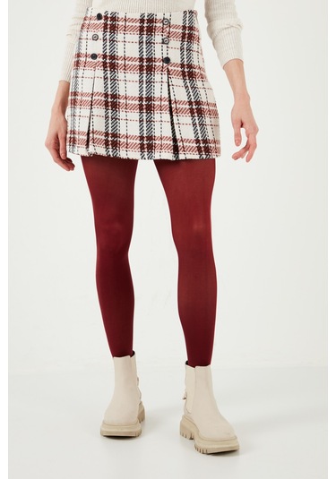 Lela Regular Fit Kışlık Tüvit Mini Bayan Şort Etek 611Et0020 Kiremit