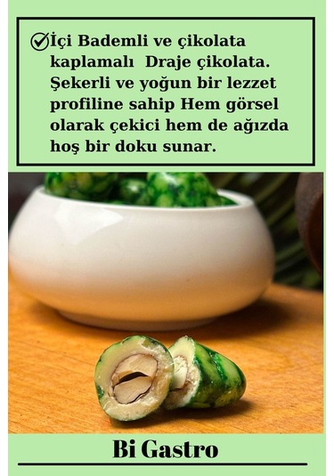 İçi Bademli - Draje Çikolata - 250 Gr