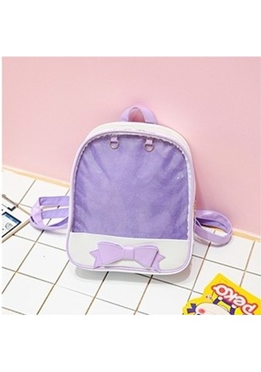 Yue Store Çocuklar Sevimli Yay Çantaları Mini Okul Çantası Mor Kıcp9r Mor