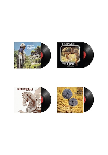Ruhi Su - Köroğlu / Şiirler Türküler / El Kapıları / Sabahın Sahibi Var 4 Plak Özel Set