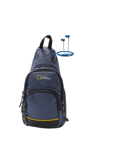 M 1006 Mega Bag Unisex Göğüs Çapraz Çanta, Body Bag Lacivert
