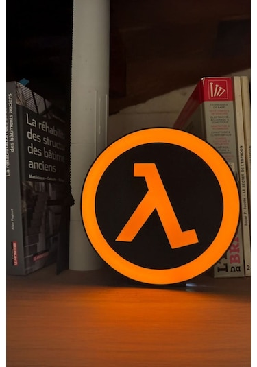 Half Life Tasarımlı Dekoratif Aydınlatma Led Gece Lambası Çok Renkli