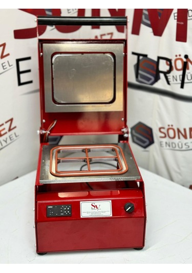 Sönmez Manuel Kase Kapatma 4 Gözlu Tabak Kapatma Makinesi Red