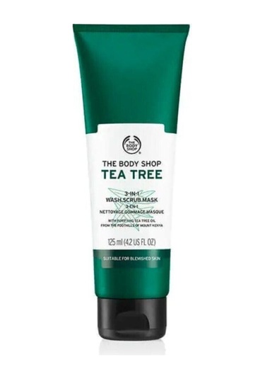 The Body Shop Çay Ağacı 3'ü 1 Arada Temizleyici Scrub Maske 125ml