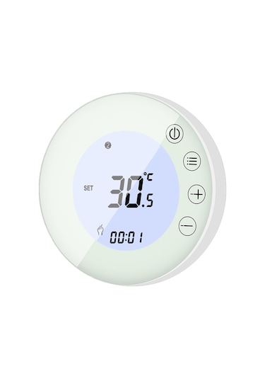 Xindoker Beyaz X7gb Akıllı Elektrikli Isıtıcı Termostati, Wifi Uyumlu, Dokunmatik Ekran, Uzak Kumanda, Ev Isı Kontrolü