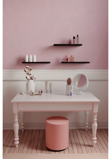 Yankı-BYEG 3lü 30 cm Mat Siyah Mdf Duvar Rafı Gizli Bağlantı Kitaplık