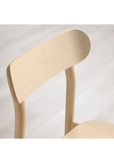 Rönnınge Ahşap Sandalye, Huş Naturel Renk 1 Adet