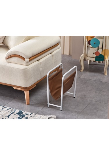 Lucıano Dergilik Beyaz Metal Taba Deri