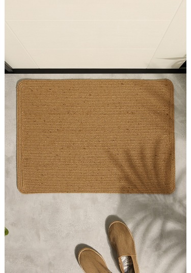 Ocean Home Textile Jüt Halat Çok Amaçlı Dekoratif İç Dış Kapı Önü Paspası 72 x 51,5 CM
