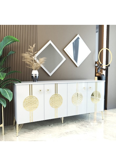 Esmopa.Mobilya Elegant Beyaz Konsol