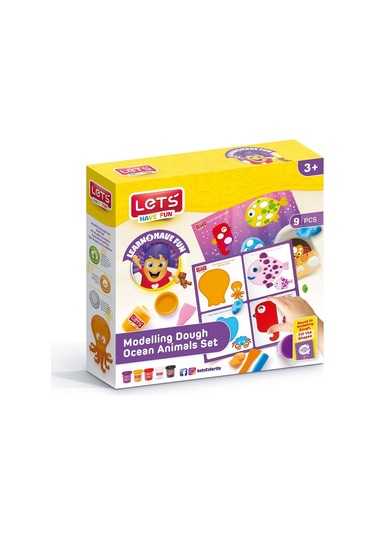 Let's 9 Parça Oyun Hamuru Deniz Canlıları Seti (l9012)